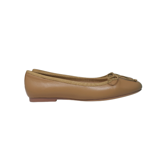 Viviamos Lupin Ladies Taupe Leather Ballet Flat
