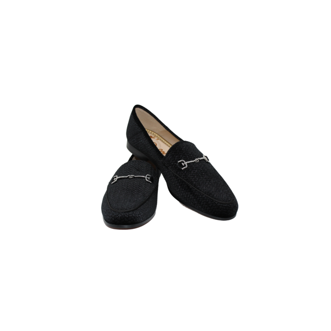 Sam Edelman Loraine Ladies Black Print Velvet Loafer 6