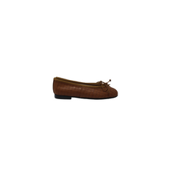 Papanatas 5631 Tan Woven Ballet Flat