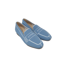 Pretty Posh Laura Ladies Light Blue Loafer