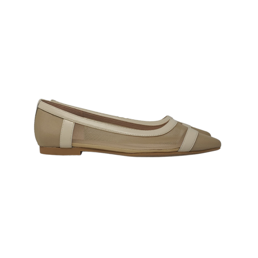Viviamos Fav Ladies Nude Mesh Point Flats