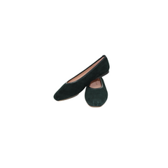 Viviamos Ziggy Ladies Flat Green Suede Shoe