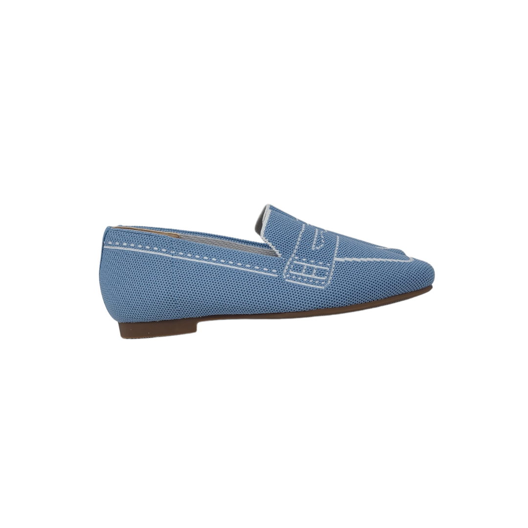 Pretty Posh Laura Ladies Light Blue Loafer