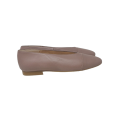 Brunella V2A Ladies Taupe Leather Flat Shoes