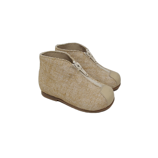 Blublonc Ben- Spring Kids beige embroidered shoe