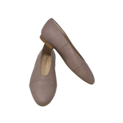 Brunella V2A Ladies Taupe Leather Flat Shoes