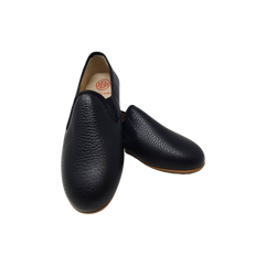 Blublonc Lucas Kids black leather loafer