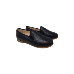 Blublonc Lucas Kids black leather loafer