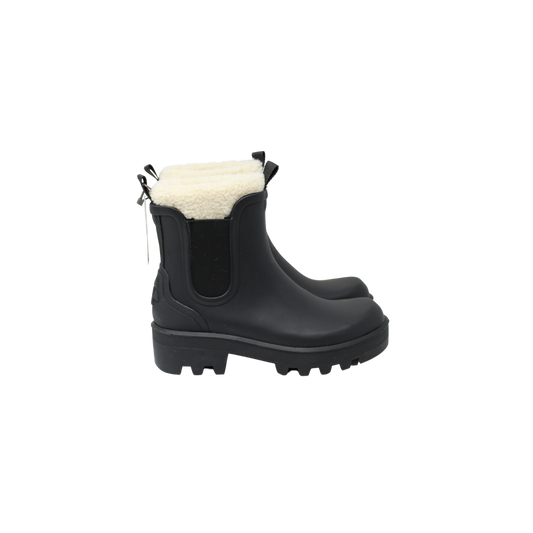 Cougar Ignite Black Rain Booties with Fur Inside