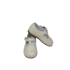 Luccini J125 Childrens Beige Leather Shoe