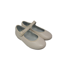 Luccini J98 Childrens Beige Leather Mary Jane