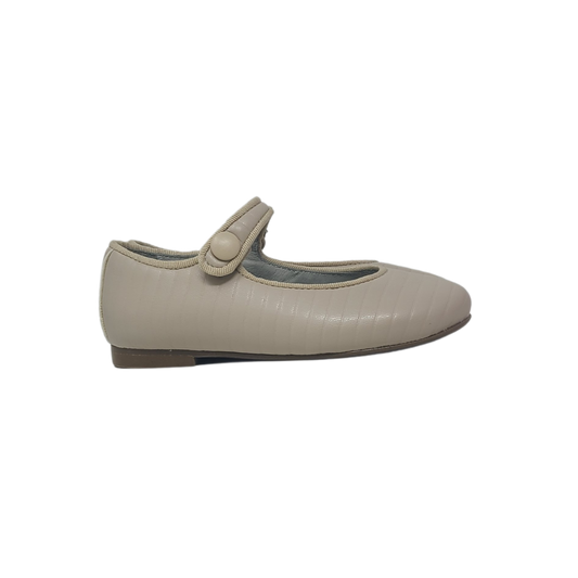 Luccini J98 Childrens Beige Leather Mary Jane