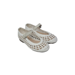 Luccini J156 Childrens white Woven Mary Jane