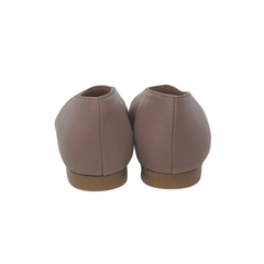 Brunella V2A Ladies Taupe Leather Flat Shoes