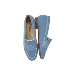 Pretty Posh Laura Ladies Light Blue Loafer