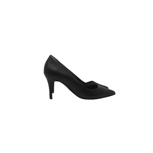 Bottero 317624 Ladies 3 inch Black Leather Spike Heel