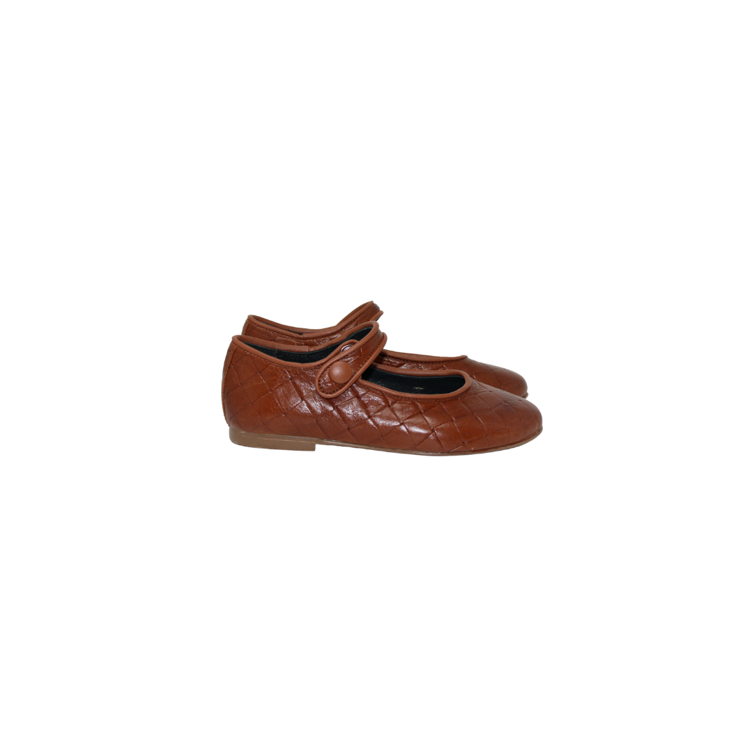 Brunella S21 Children's Camel Leather Mary Jane