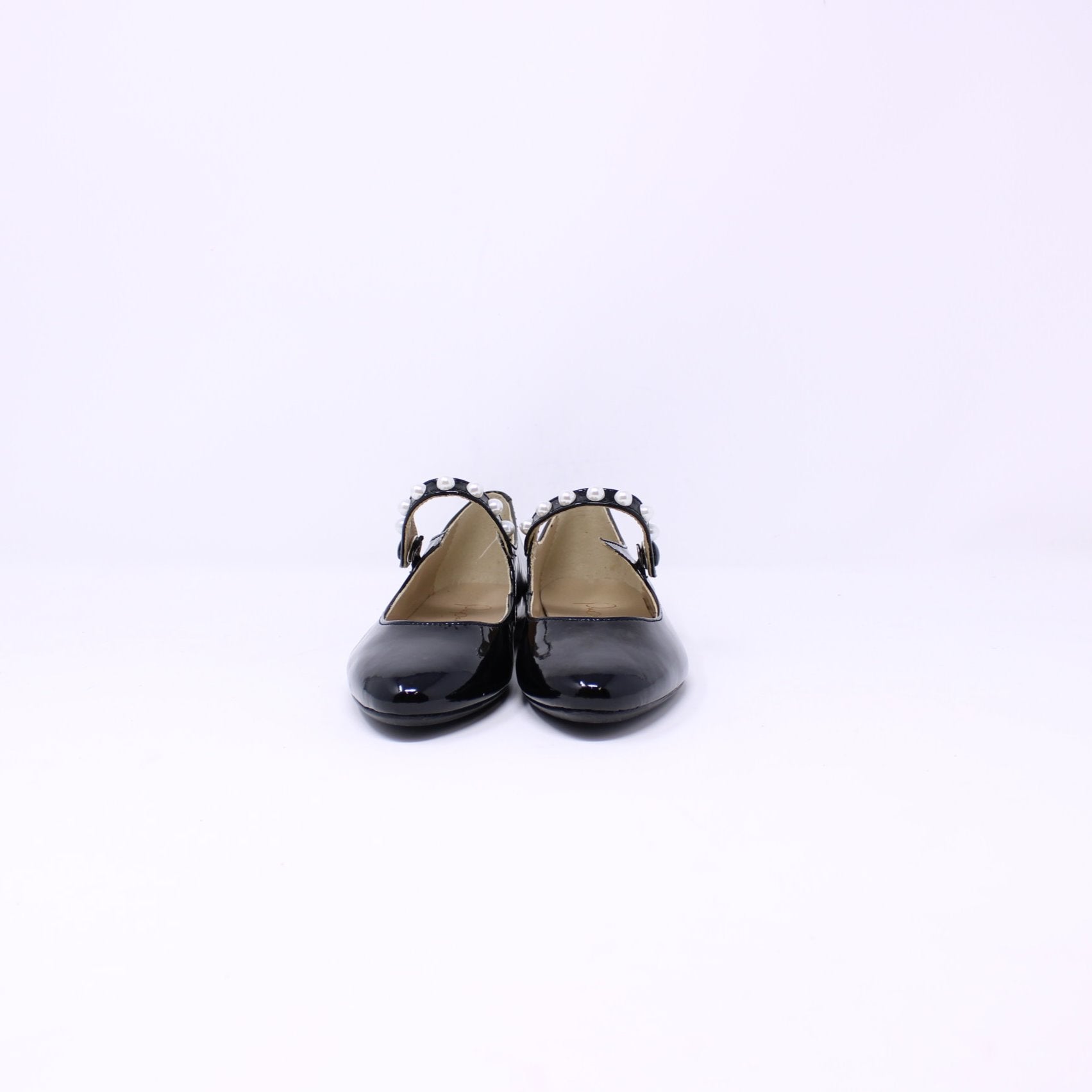 Flat Pearl Patent Mary Jane - Frankel's Designer Shoes
